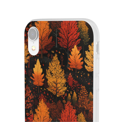 Bronzed Forest: A Chromatic Landscape - Flexible Phone Case