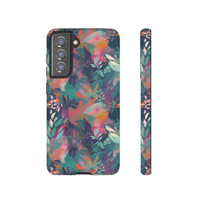 Botanical Bliss - Stylized Abstract Flower Design Tough Phone Case