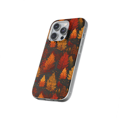 Bronzed Forest: A Chromatic Landscape - Flexible Phone Case