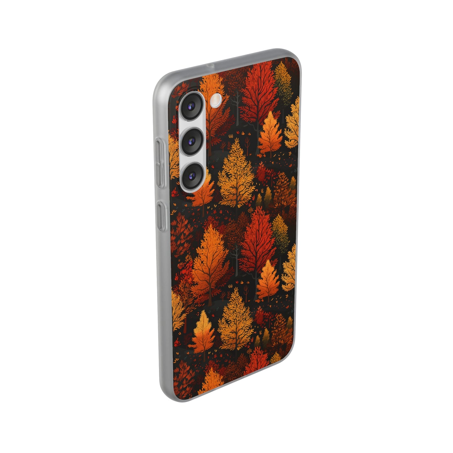 Bronzed Forest: A Chromatic Landscape - Flexible Phone Case