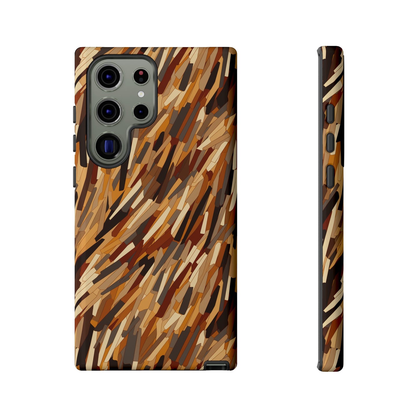 Fragmented Forest: Autumn's Abstract Palette Tough Phone Case