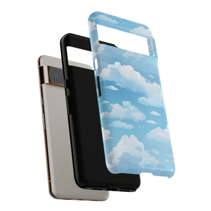 Azure Horizon Phone Case - Majestic Sky & Cloud Pattern - Tough Phone Case