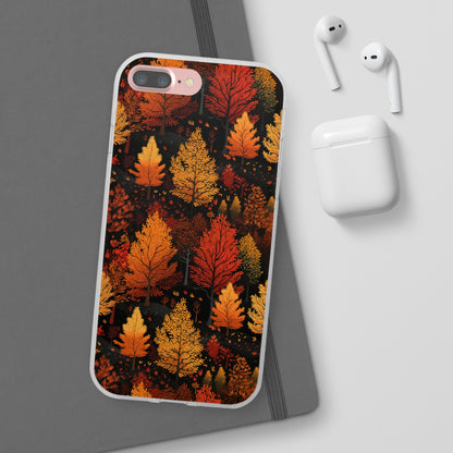 Bronzed Forest: A Chromatic Landscape - Flexible Phone Case