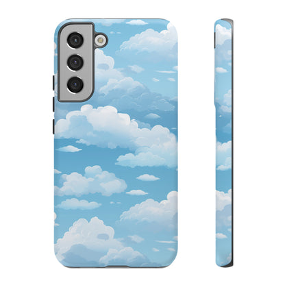 Azure Horizon Phone Case - Majestic Sky & Cloud Pattern - Tough Phone Case