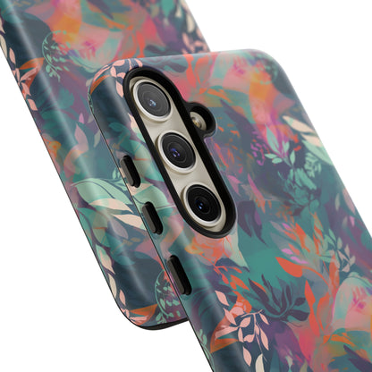 Botanical Bliss - Stylized Abstract Flower Design Tough Phone Case