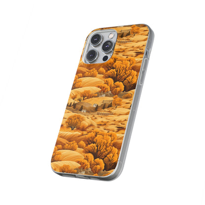 Rural Rhapsody: Early Autumn Farm Tales - Flexible Phone Case