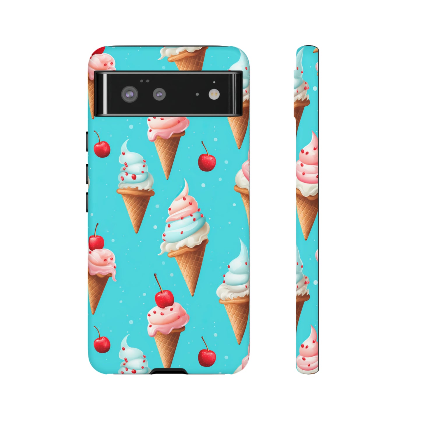 Sundae Funday - Ice Cream Cone Pattern Phone Case - iPhone & Samsung Compatible Phone Case Pattern Symphony   