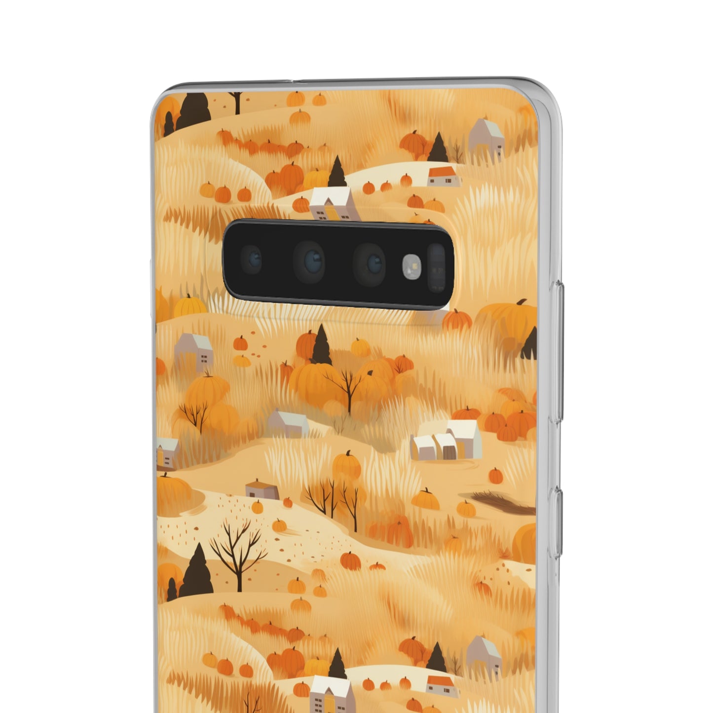 Harvest Homestead: Whimsical Autumn Villages - Flexible Phone Case