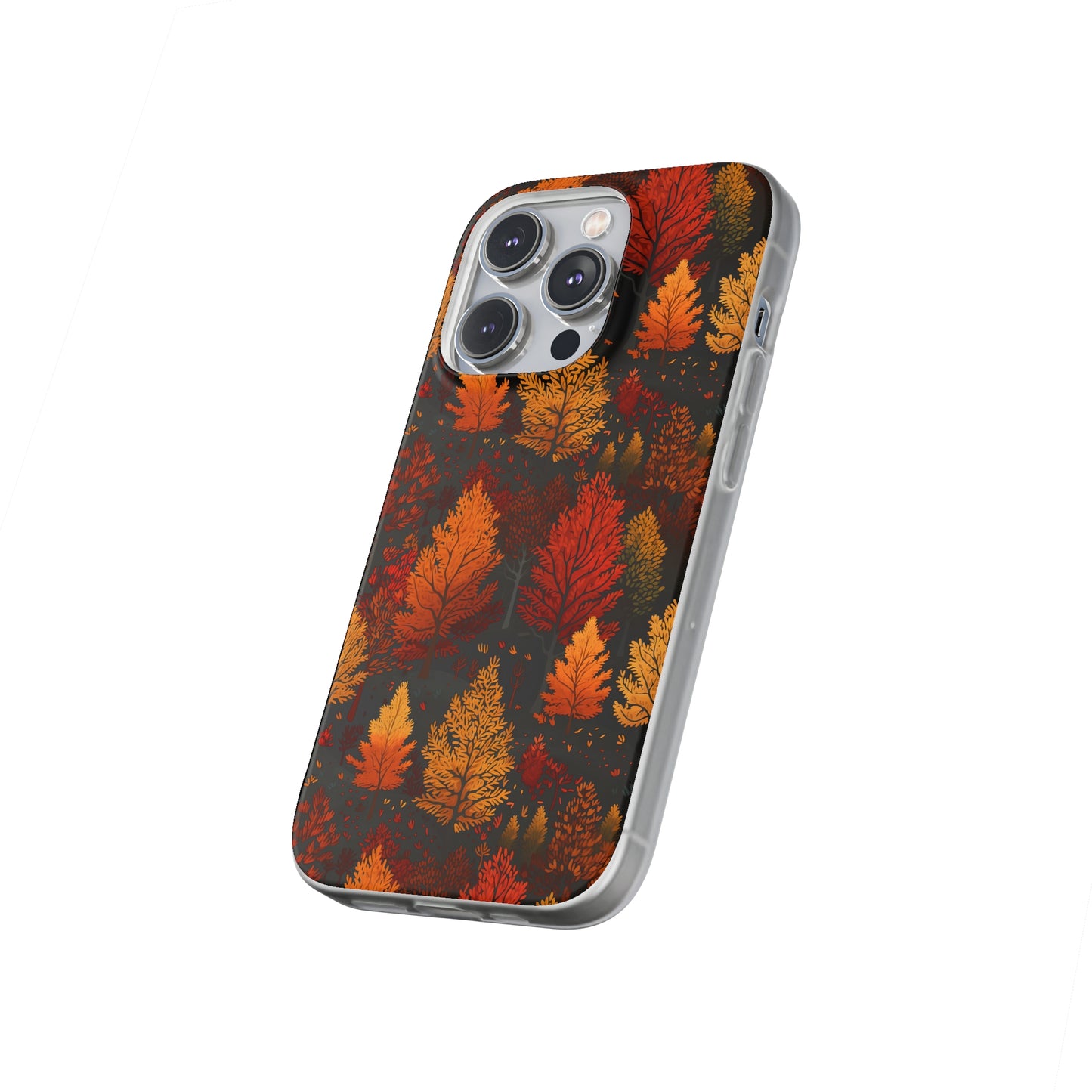 Bronzed Forest: A Chromatic Landscape - Flexible Phone Case