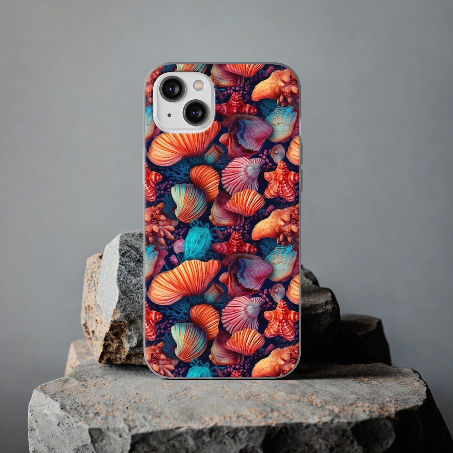 Vibrant Shallow Seascape - Flexible Phone Case Phone Case Pattern Symphony   