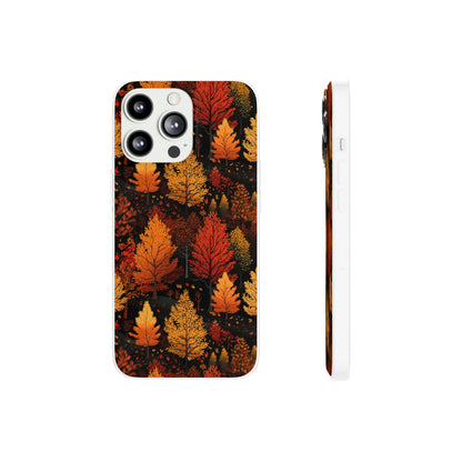 Bronzed Forest: A Chromatic Landscape - Flexible Phone Case