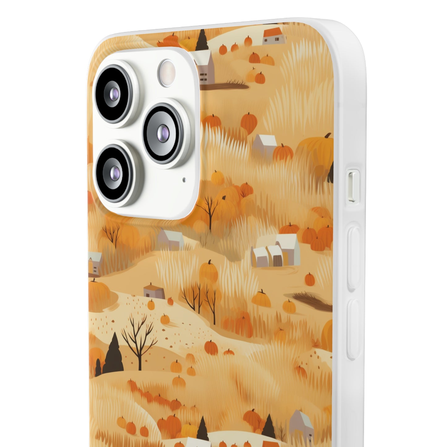 Harvest Homestead: Whimsical Autumn Villages - Flexible Phone Case