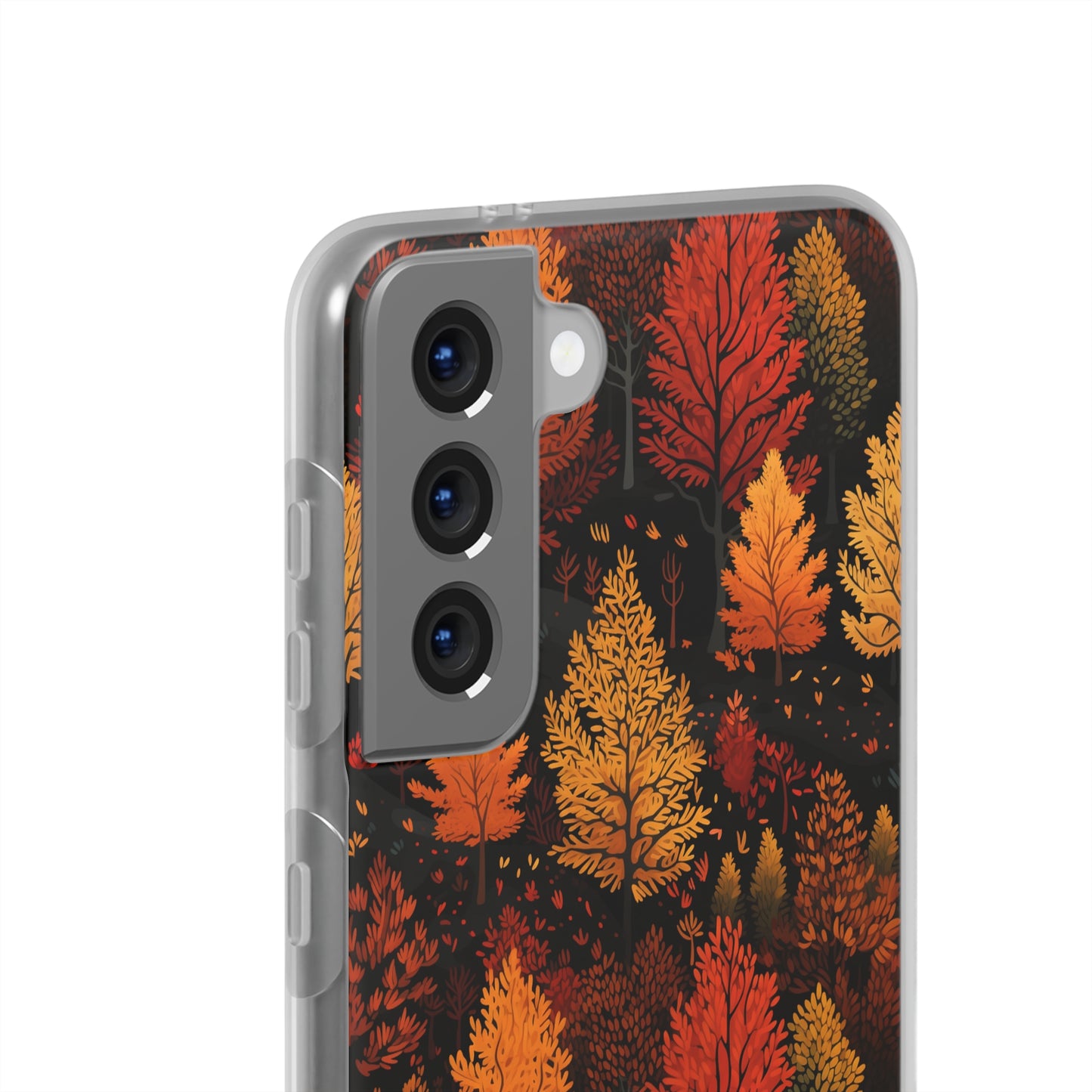 Bronzed Forest: A Chromatic Landscape - Flexible Phone Case