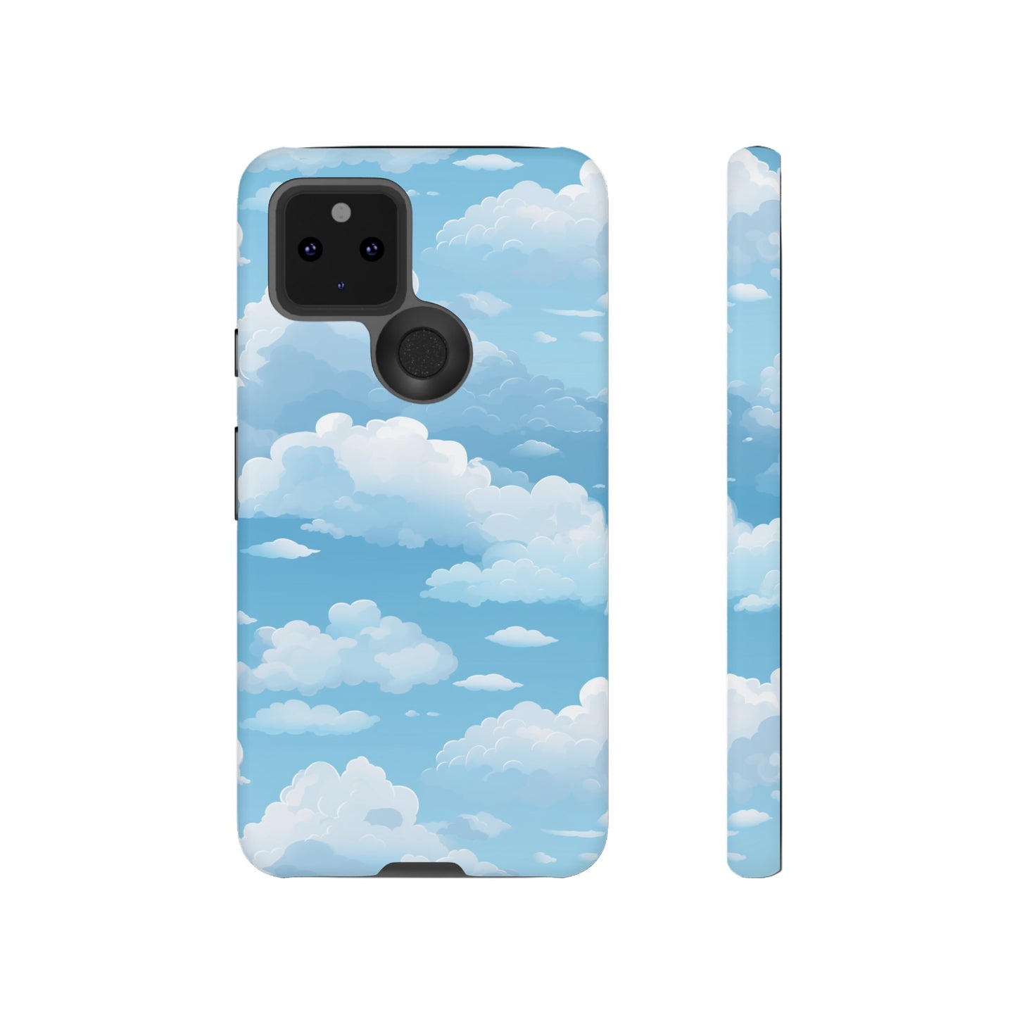 Azure Horizon Phone Case - Majestic Sky & Cloud Pattern - Tough Phone Case