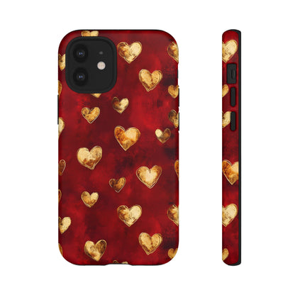 Midas Touch: Gilded Hearts - Phone Case