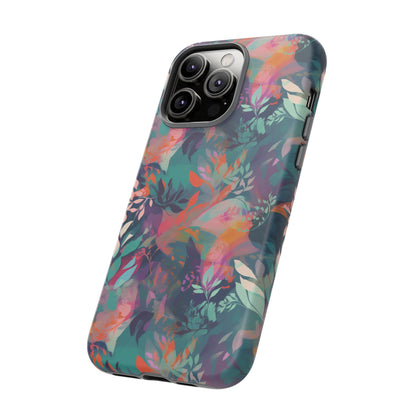 Botanical Bliss - Stylized Abstract Flower Design Tough Phone Case