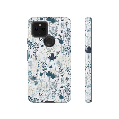 Serene Blue Wildflower - Phone Case