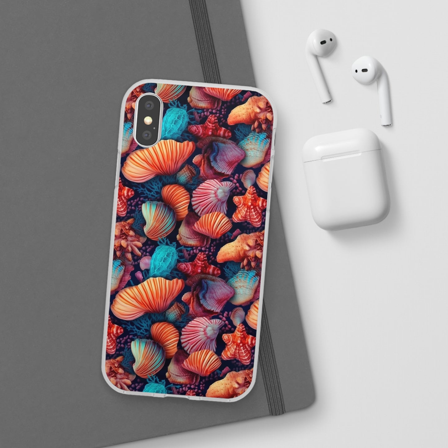 Vibrant Shallow Seascape - Flexible Phone Case Phone Case Pattern Symphony iPhone X with gift packaging  