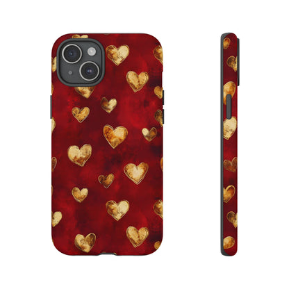 Midas Touch: Gilded Hearts - Phone Case