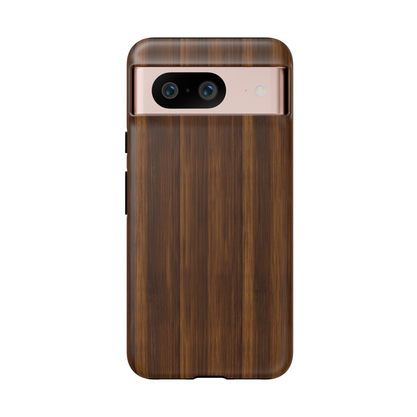 Luxurious Faux Dark Walnut Essence Phone Case - Rich and Refined Natural Wood Design - Tough Cases