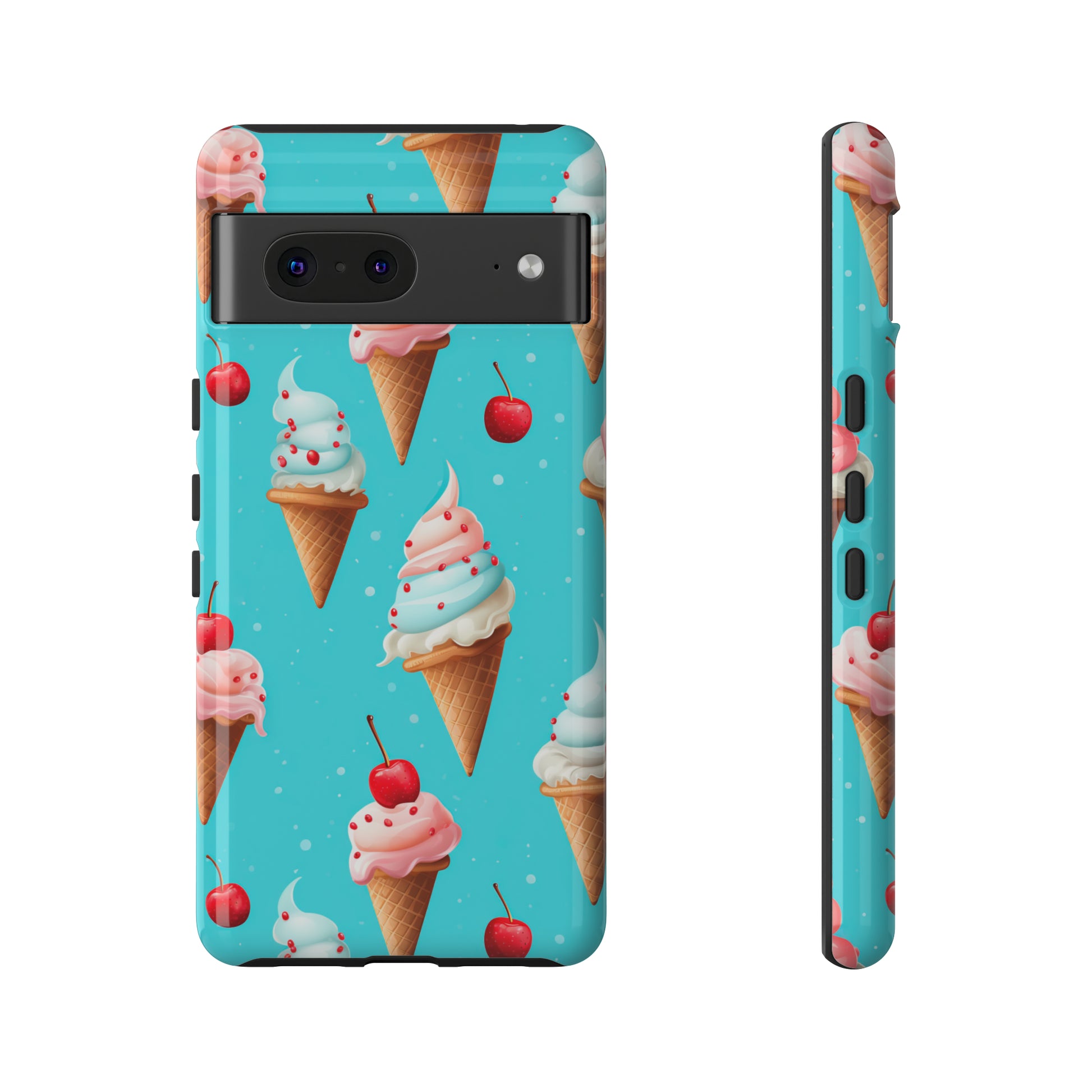 Sundae Funday - Ice Cream Cone Pattern Phone Case - iPhone & Samsung Compatible Phone Case Pattern Symphony   