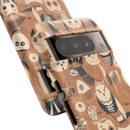 Abstract Owl - Phone Case