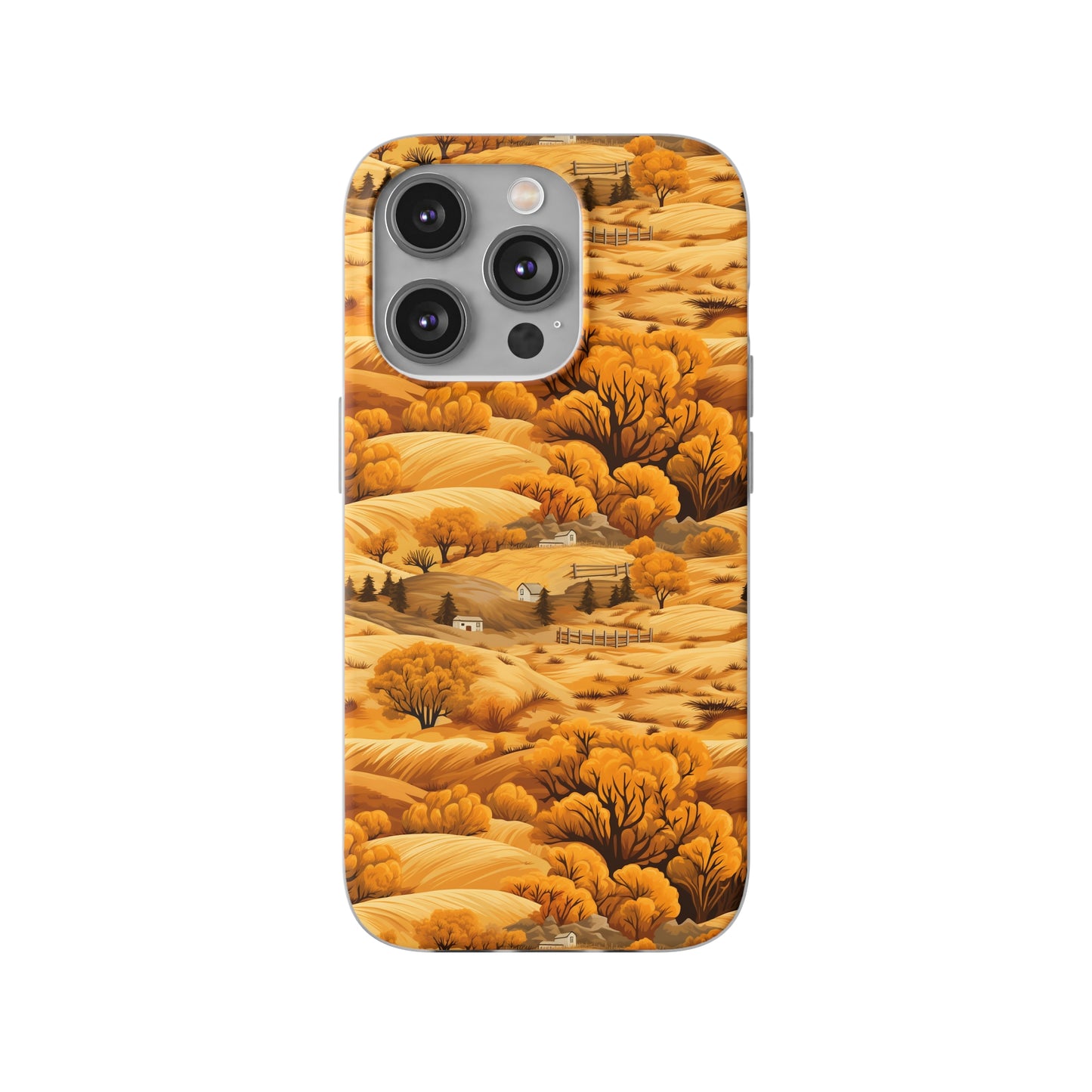 Rural Rhapsody: Early Autumn Farm Tales - Flexible Phone Case