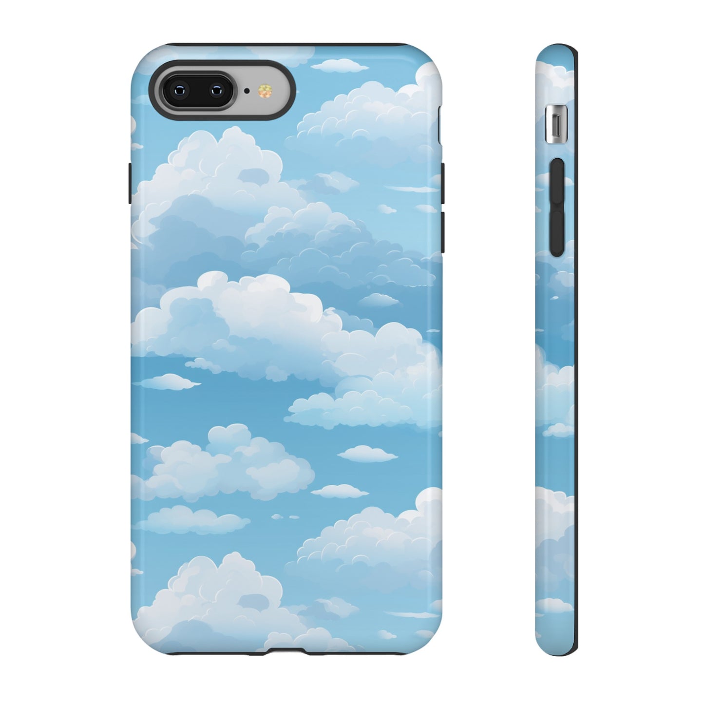 Azure Horizon Phone Case - Majestic Sky & Cloud Pattern - Tough Phone Case