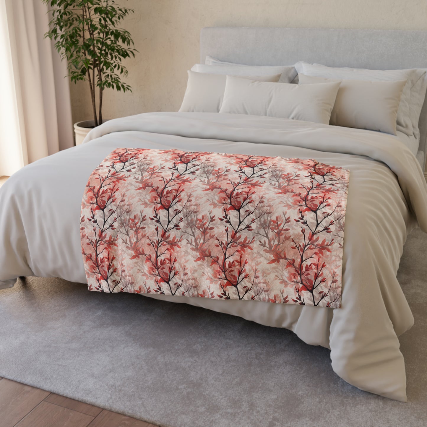 Redbud Tree Blossom - Floral Settee Cover