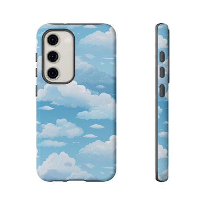 Azure Horizon Phone Case - Majestic Sky & Cloud Pattern - Tough Phone Case