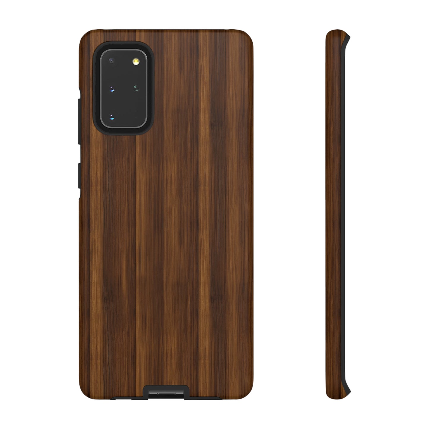 Luxurious Faux Dark Walnut Essence Phone Case - Rich and Refined Natural Wood Design - Tough Cases