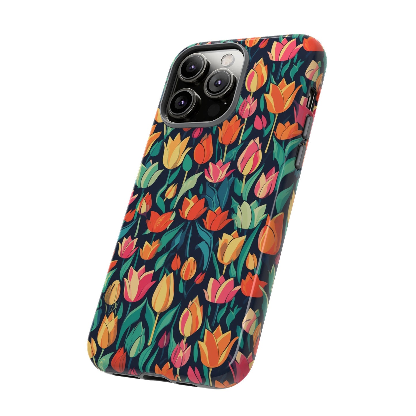 Tulip Medley Tough Phone Case - Vibrant Spring Floral Design