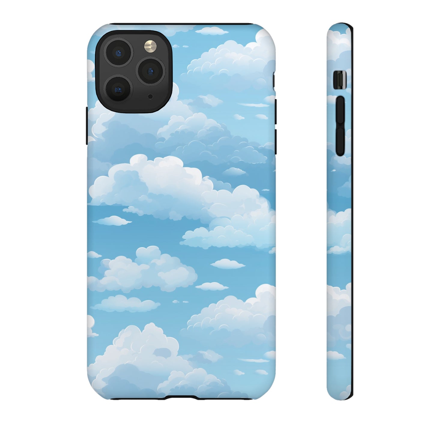 Azure Horizon Phone Case - Majestic Sky & Cloud Pattern - Tough Phone Case