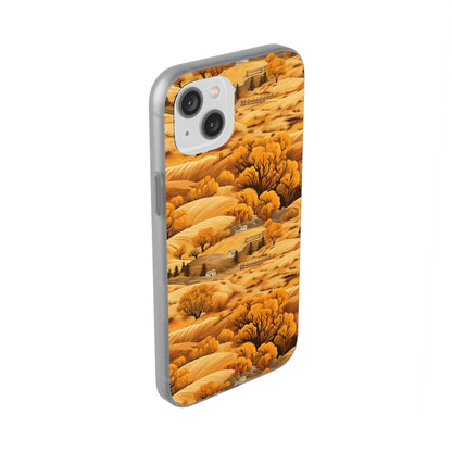 Rural Rhapsody: Early Autumn Farm Tales - Flexible Phone Case