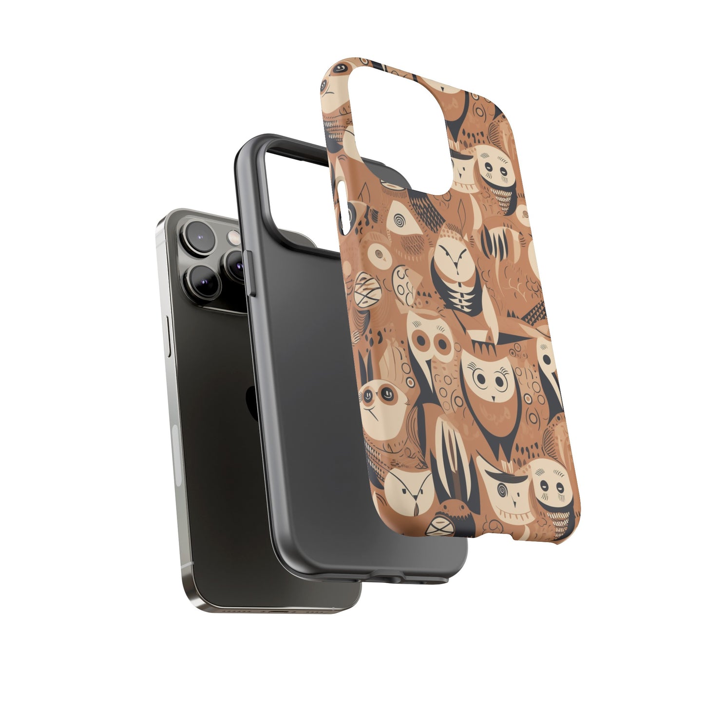 Abstract Owl - Phone Case