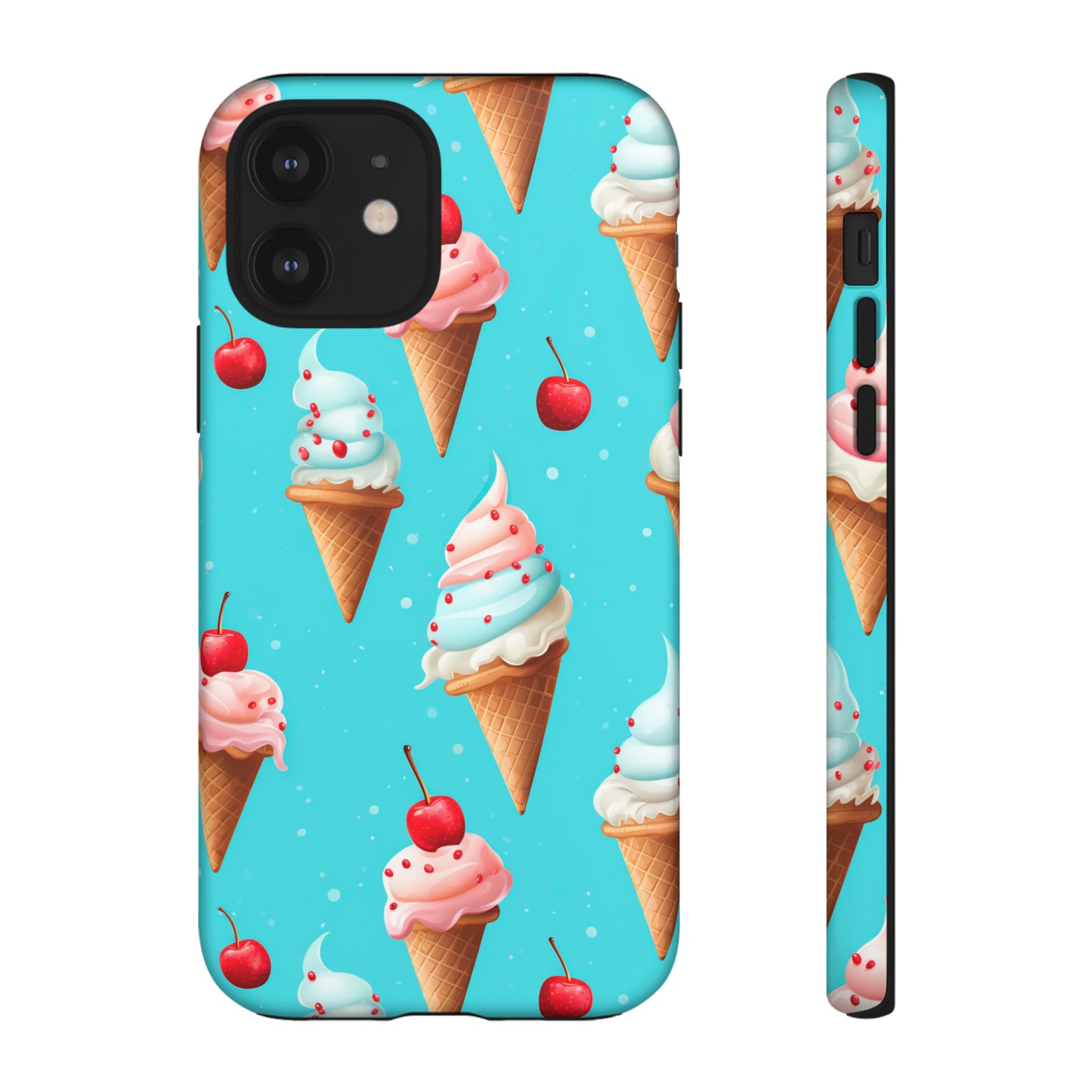 Sundae Funday - Ice Cream Cone Pattern Phone Case - iPhone & Samsung Compatible Phone Case Pattern Symphony   