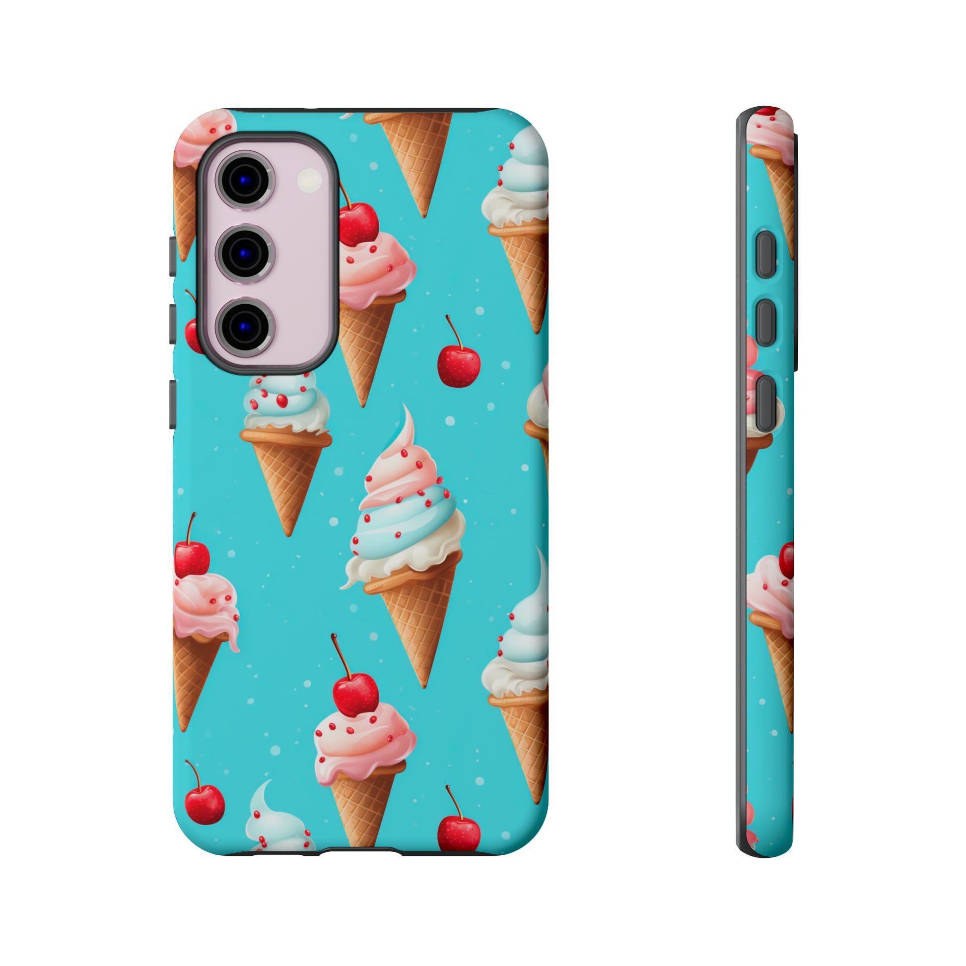 Sundae Funday - Ice Cream Cone Pattern Phone Case - iPhone & Samsung Compatible Phone Case Pattern Symphony   