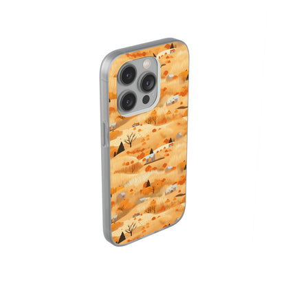 Harvest Homestead: Whimsical Autumn Villages - Flexible Phone Case