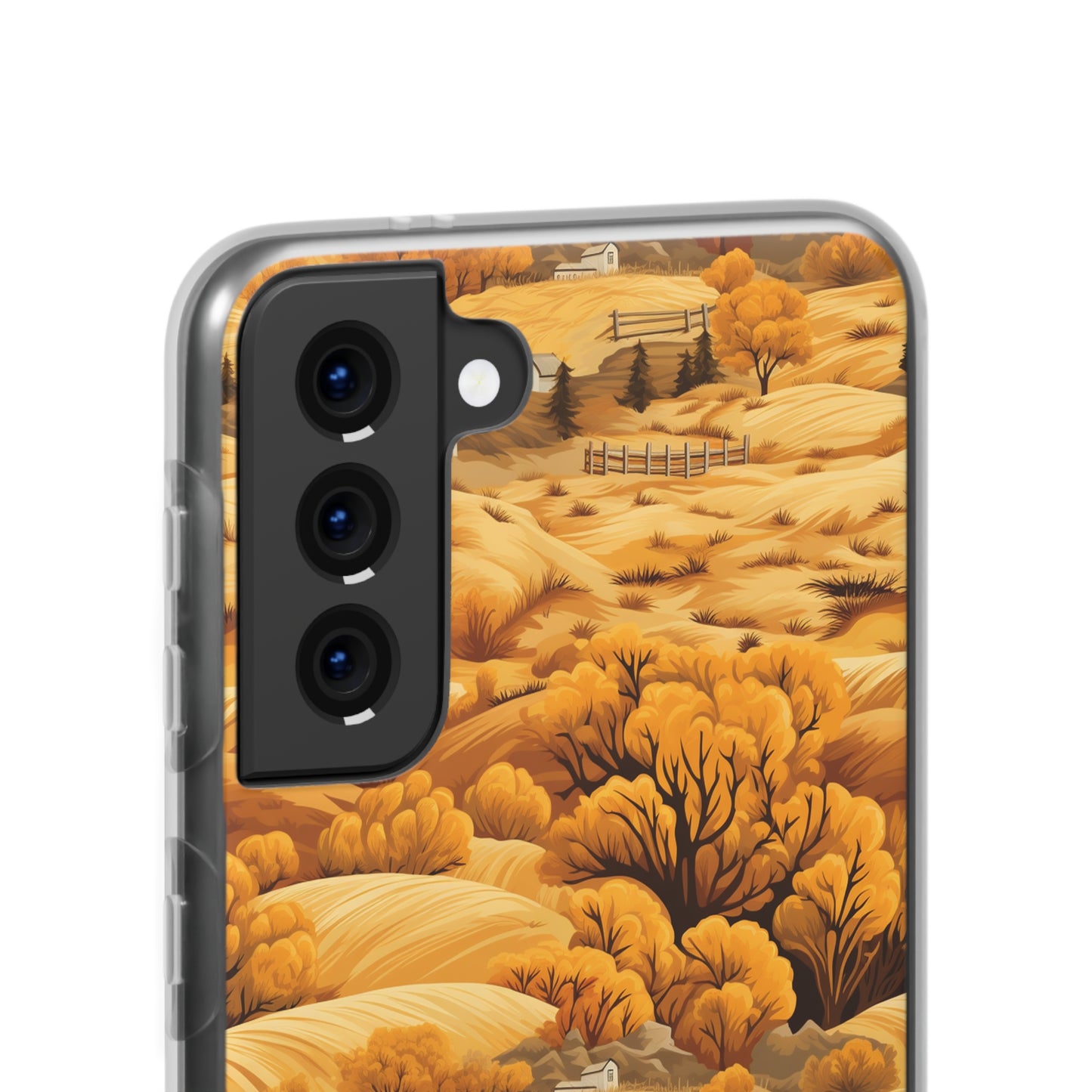 Rural Rhapsody: Early Autumn Farm Tales - Flexible Phone Case