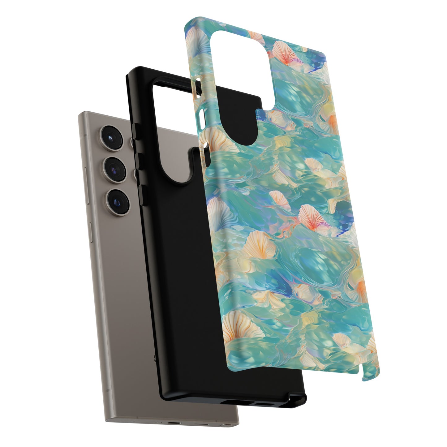 Watercolour Seashell Wonders - Protective Tough Phone Case