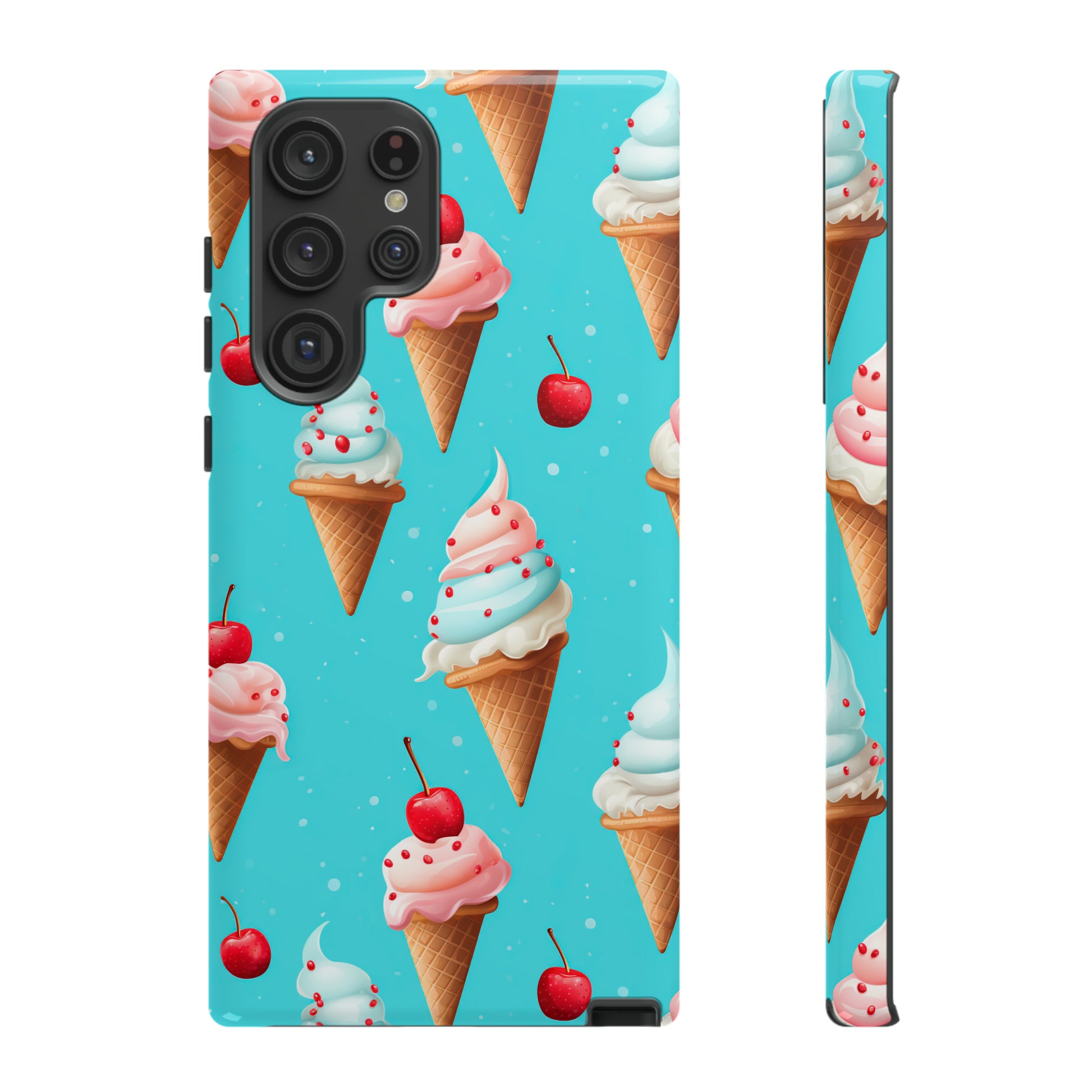 Sundae Funday - Ice Cream Cone Pattern Phone Case - iPhone & Samsung Compatible Phone Case Pattern Symphony   