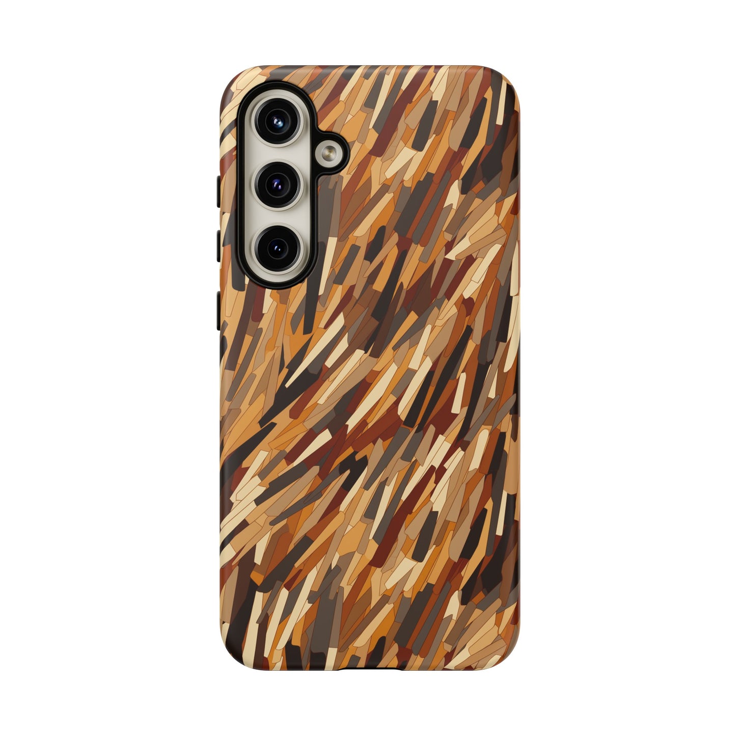 Fragmented Forest: Autumn's Abstract Palette Tough Phone Case