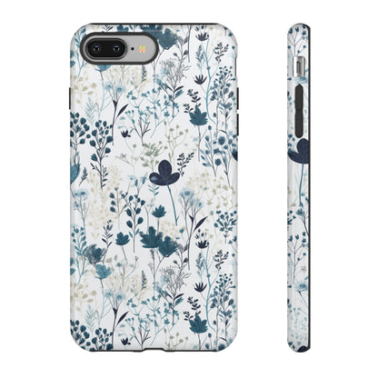 Serene Blue Wildflower - Phone Case