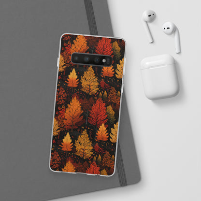 Bronzed Forest: A Chromatic Landscape - Flexible Phone Case