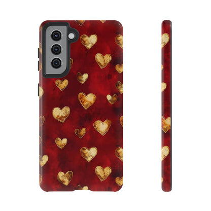 Midas Touch: Gilded Hearts - Phone Case