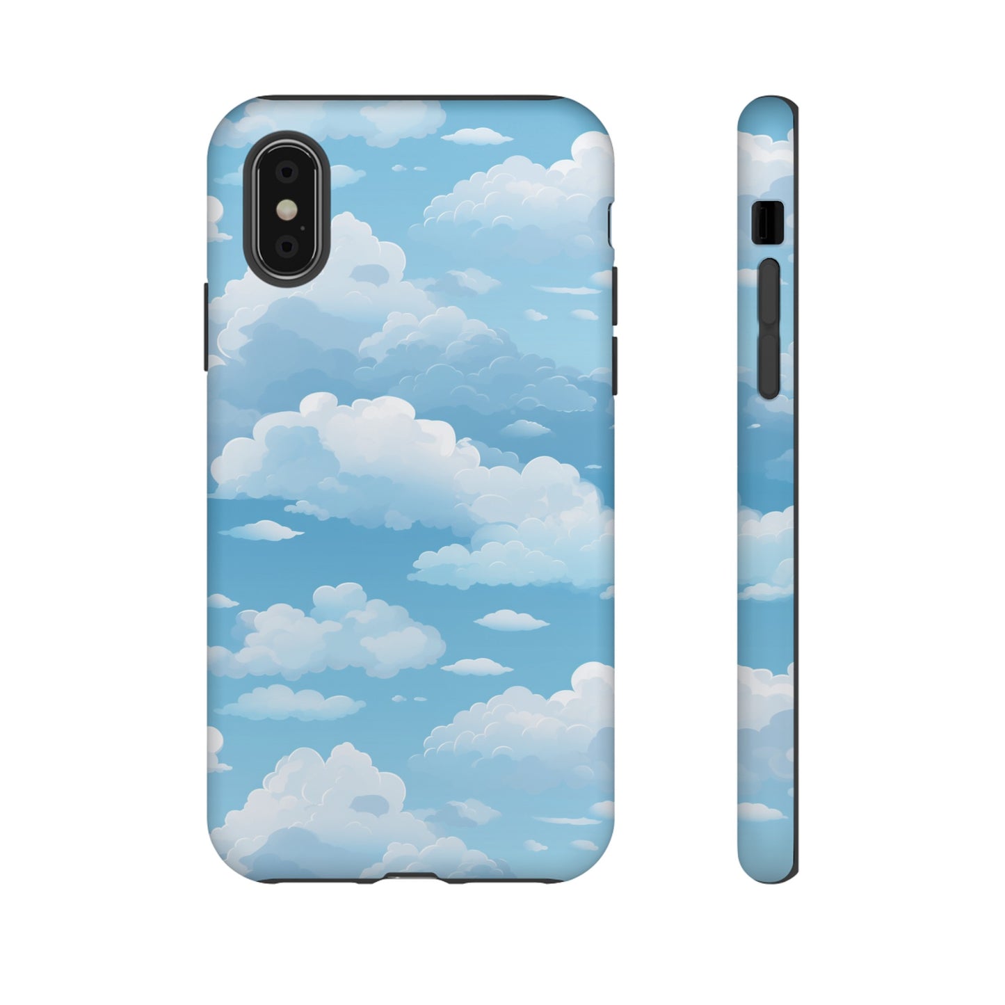 Azure Horizon Phone Case - Majestic Sky & Cloud Pattern - Tough Phone Case