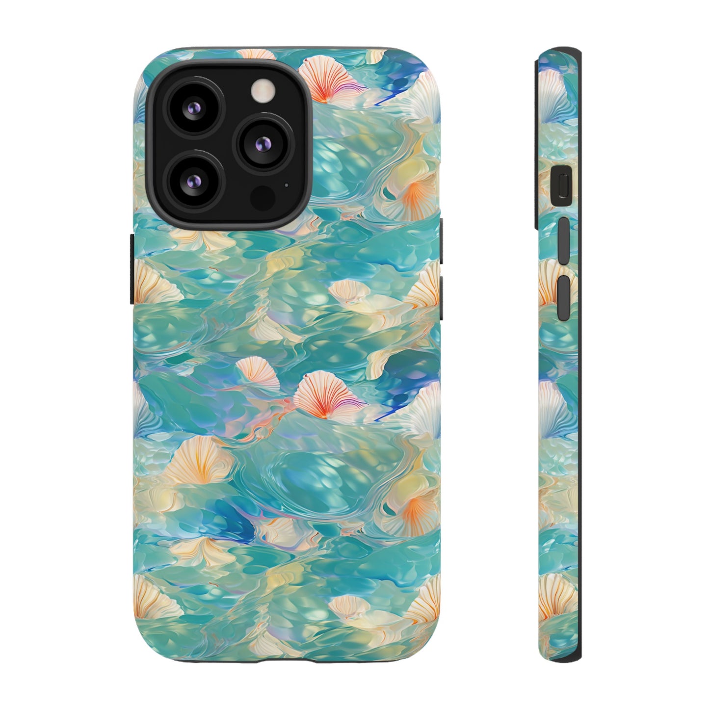 Watercolour Seashell Wonders - Protective Tough Phone Case