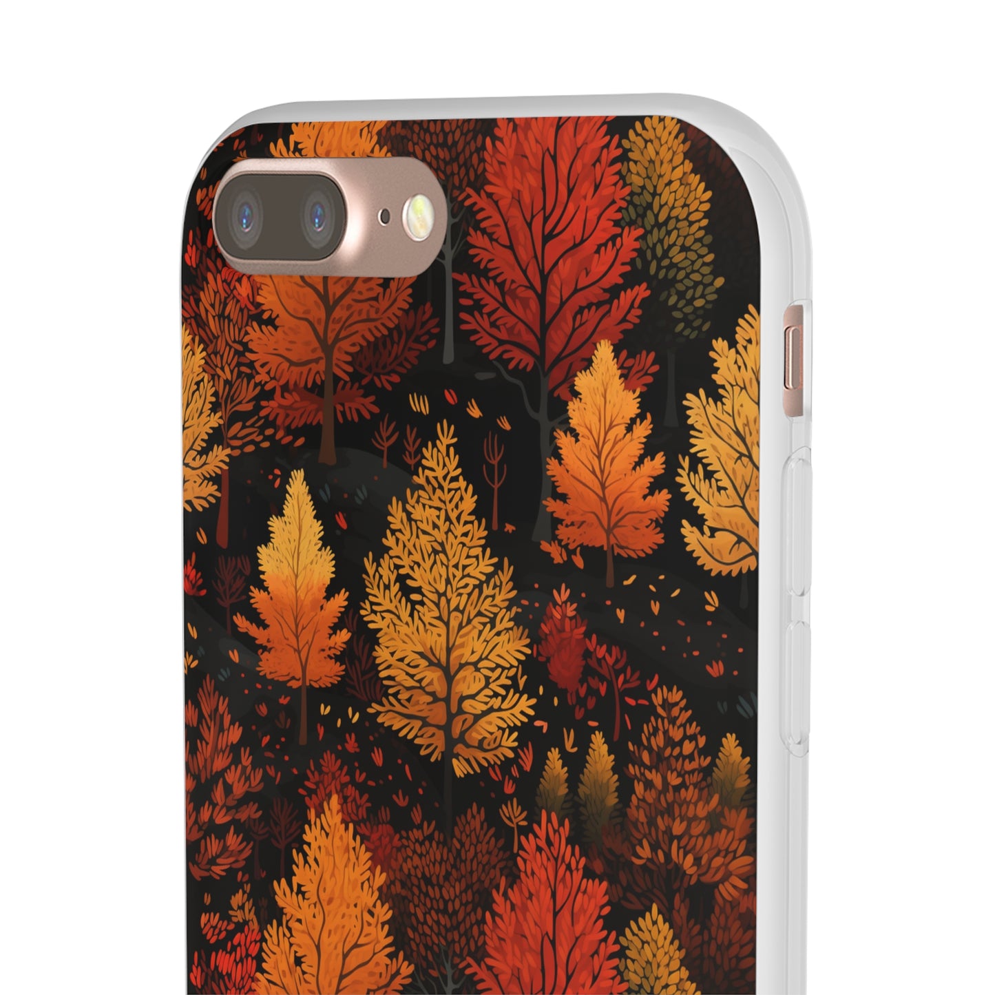 Bronzed Forest: A Chromatic Landscape - Flexible Phone Case