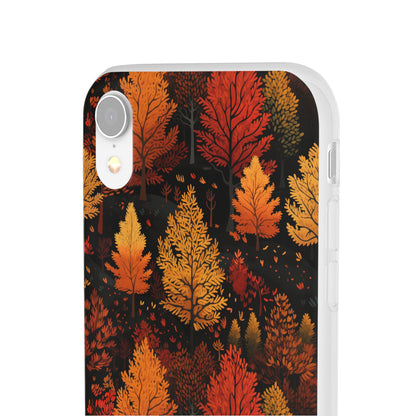 Bronzed Forest: A Chromatic Landscape - Flexible Phone Case