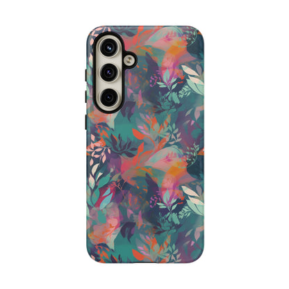 Botanical Bliss - Stylized Abstract Flower Design Tough Phone Case